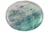 Polished Rainbow Fluorite Worry Stones - Photo 3